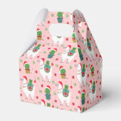 ラマとサクティクリスマスパターン フェイバーボックス (裏面サイド)