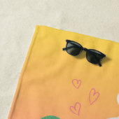 ラマとサボテンの友 ビーチタオル (インサイチュ)