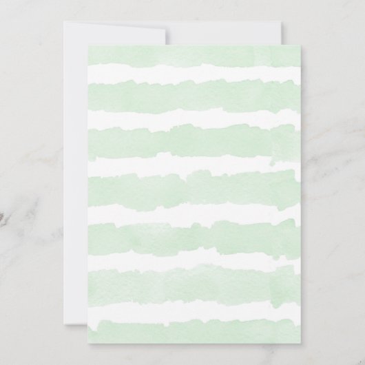 ラマとサボテンの男の子のシャワー 招待状 (裏面)