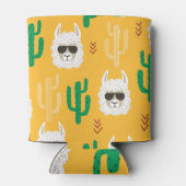 ラマとサボテン、漫画おもしろい 缶クーラー (裏面)