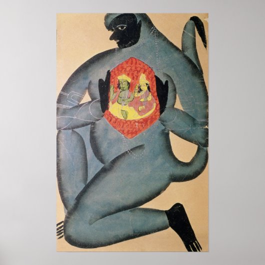 ラマとシタを暴露するハヌマン ポスター (正面)