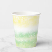 ラマとテディベアをテーマにしたベビーシャワー 紙コップ (裏面)