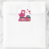 ラマとハート スクエアシール (バッグ)