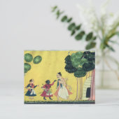 ラマとラクシュマナにヴィスバミトラを伴う ポストカード (スタンド正面)