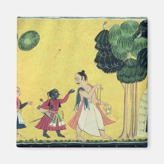 ラマとラクシュマナにヴィスバミトラを伴う マグネット (正面)