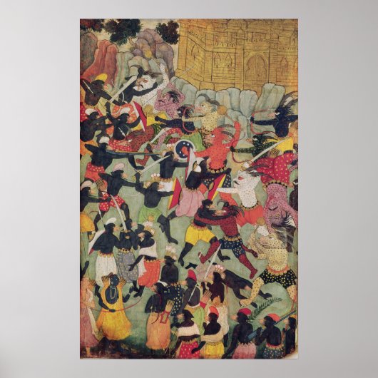 ラマとラヴァナの軍勢の戦い ポスター (正面)