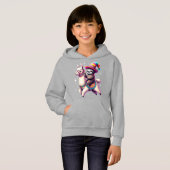 ラマにかわいい動物に乗るスロス子供たち少年少女 (正面フル)