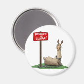 ラマに気をつけろ！ マグネット (正面/裏面)