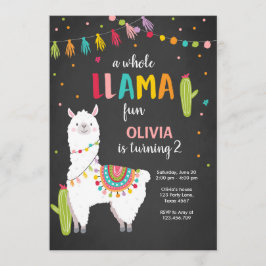 ラマのおもしろいの誕生日の招待のAlpaceの全サボテン 招待状