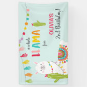 ラマのおもしろいの誕生日の旗のフェスタのメキシコ人のアルパカ 横断幕 (縦)