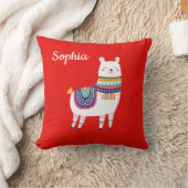 ラマのかわいい名前をカスタムする クッション (ブランケット)