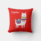 ラマのかわいい名前をカスタムする クッション (正面)