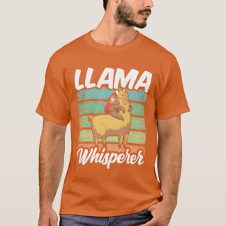 ラマのささやき ラマの名言 かわいい動物の少年 Tシャツ