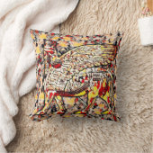 ラマのアートワーク クッション (ブランケット)