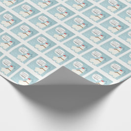 ラマのクリスマスの包装紙 ラッピングペーパー