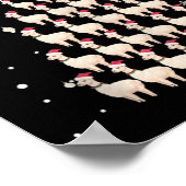 ラマのクリスマスツリーラマスのクリスマスツリータンクトップ1 ポスター (角)