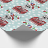ラマのクリスマス ラッピングペーパー (角)