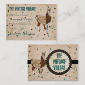 ラマのグランジな名刺 名刺 (正面/裏面)