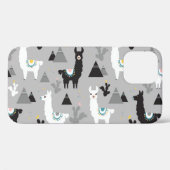 ラマのサボテンの山々、シームレスなパターン。 Case-Mate iPhoneケース (裏面 (横))
