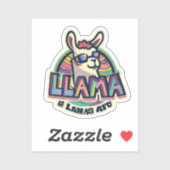 ラマのステッカーインスパイアアートでスタイルを高める シール (シート)