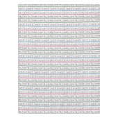 ラマのストライプなパターン テーブルクロス (正面)