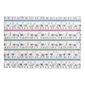 ラマのストライプなパターン 枕カバー (裏面-左)