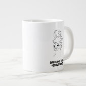 ラマのドラマコーヒーマグを避ける ジャンボコーヒーマグカップ (正面右)