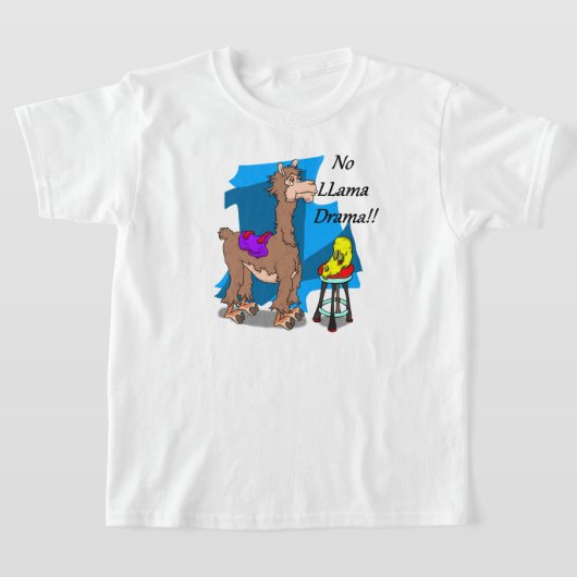 ラマのドラマ!!1 Tシャツ (レイダウン)