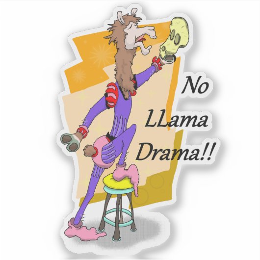 ラマのドラマ!!2 シール (正面)