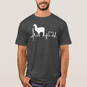 ラマのハートビーおもしろいトファーマーファーングファーム Tシャツ