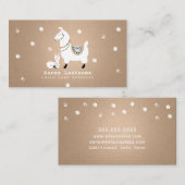 ラマのベビーシッターの育児の託児所の乳母 名刺 (正面/裏面)