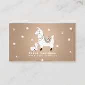 ラマのベビーシッターの育児の託児所の乳母 名刺 (正面)