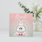 ラマのホリデーカード シーズンカード (スタンド正面)