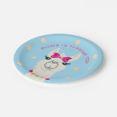 ラマのポップコーンの紙皿のフェスタのパーティーのアルパカ ペーパープレート (アングル)