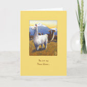 ラマのママに感謝を カード (正面)