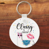 ラマの上品で上品な花嫁介添人のギフトガールフレンド キーホルダー (正面)