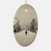 ラマの冬 セラミックオーナメント (右)