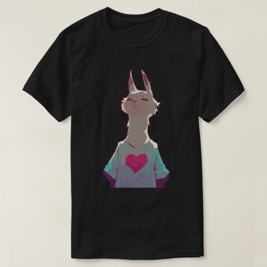 ラマの恋 Tシャツ (デザイン正面)