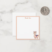 ラマの感謝 ノートカード (正面/裏面インサイチュ)