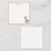 ラマの感謝 ノートカード (正面/裏面)