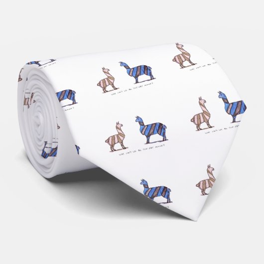 ラマの服 ネクタイ (ロール)