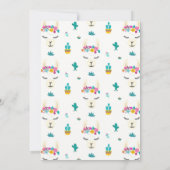 ラマの楽しいフィエスタ 誕生日招待状 招待状 (裏面)