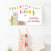 ラマの楽しい誕生日バナー フィエスタ メキシカン アルパカ 横断幕 (インサイチュ)