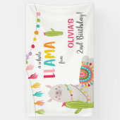ラマの楽しい誕生日バナー フィエスタ メキシカン アルパカ 横断幕 (縦)
