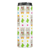 ラマの模様、可愛いラマ、アルパカ、サボテン タンブラー (裏面)