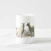 ラマの牧草地マグ ボーンチャイナマグカップ (正面)