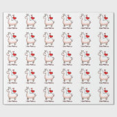 ラマの狂気 ラッピングペーパー (フラット)