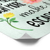 ラマの知恵やる気を起こさせる引用文- 11x14 ポスター (角)