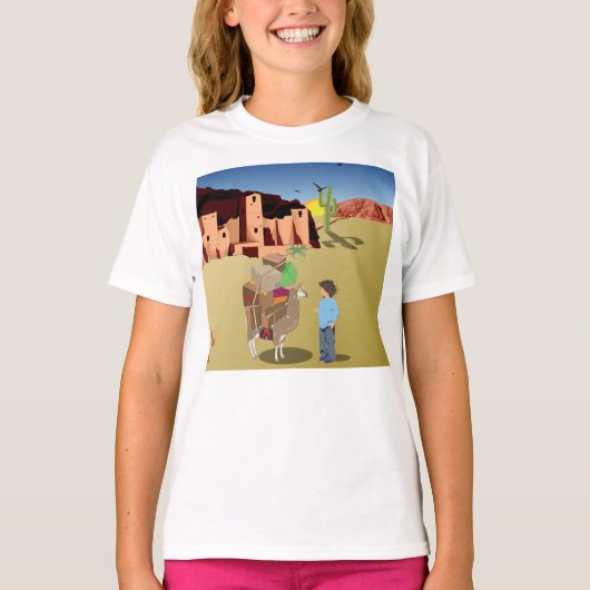 ラマの質問 Tシャツ (正面)