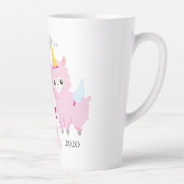 ラマの贈り物を愛しカスタマイズている カフェラテマグ